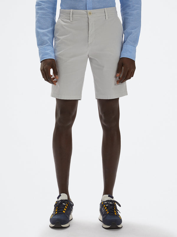 Bermuda chino North Sails slim fit grigio