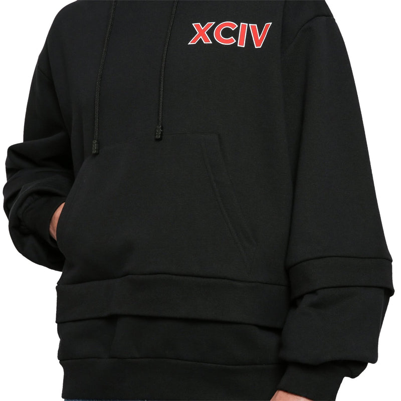 GCDS hooded sweatshirt with logo