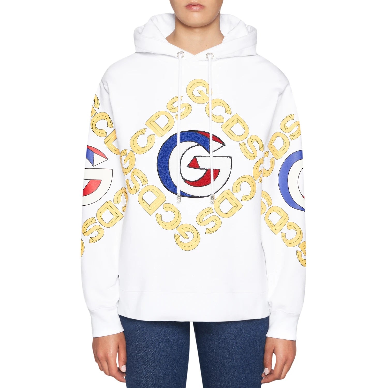 Felpa gcds uomo bianca deals