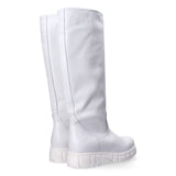 Felmini white leather boots