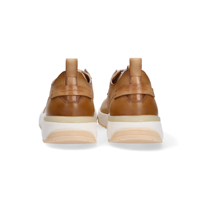 Sneaker Santoni low top beige traforata