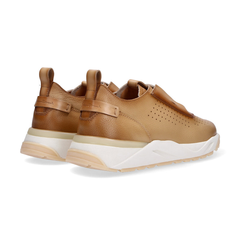 Sneaker Santoni low top beige traforata