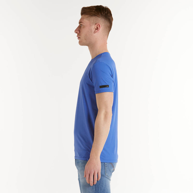 RRD t-shirt in tessuto tecnico girocollo bluette