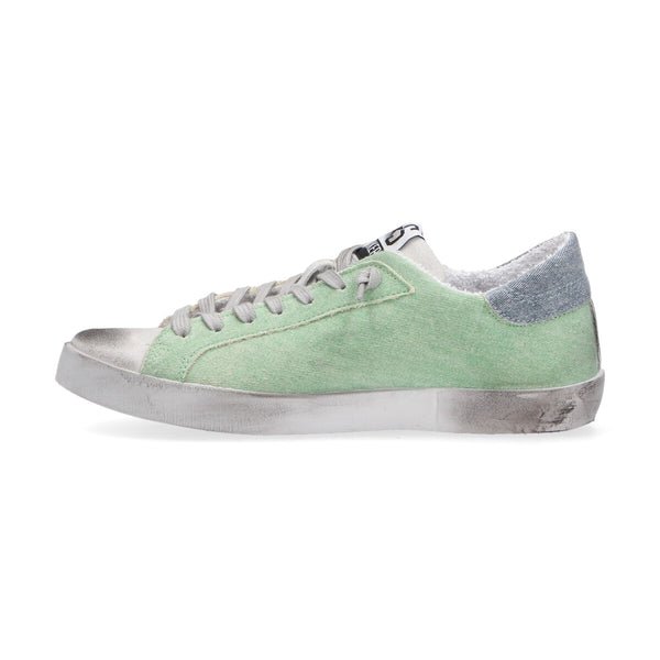 2 Star sneakers canvas verde suede white