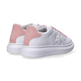 2 Star sneakers pelle bianca canvas rosa