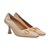 Pomme d'or decolletè in pelle beige