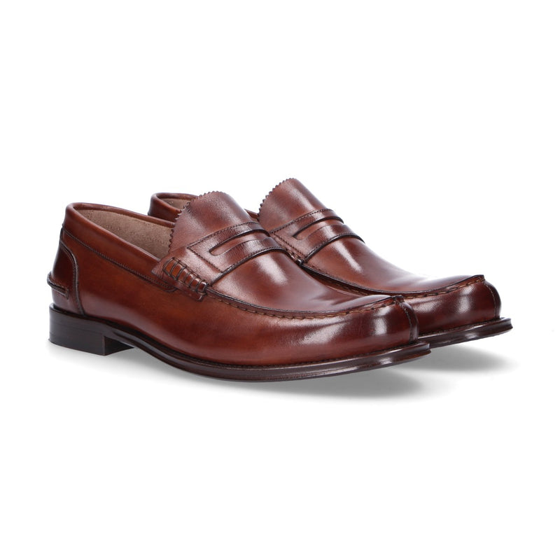 Artisti & Artigiani mocassino stile college cuoio