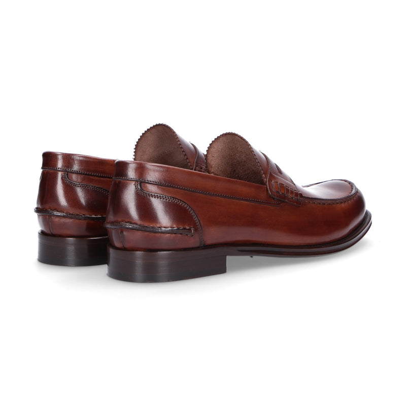 Artisti & Artigiani mocassino stile college cuoio