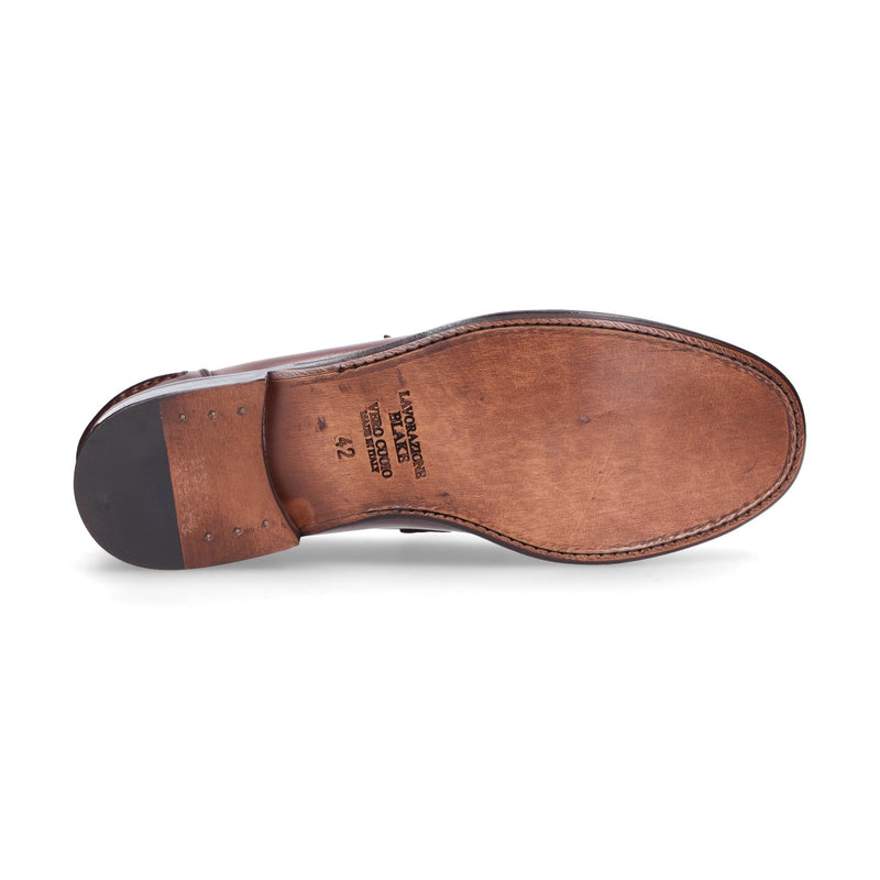 Artisti & Artigiani mocassino stile college cuoio