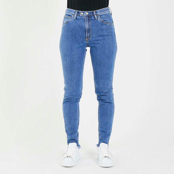 Cycle jeans denim vita alta