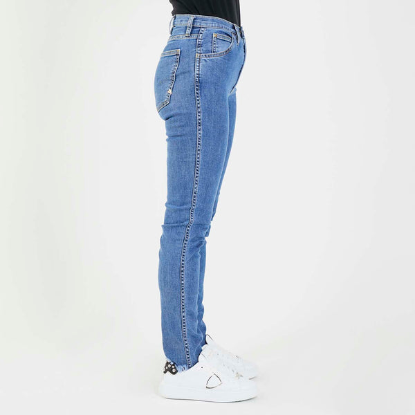 Cycle jeans denim vita alta