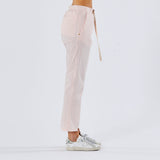 White Sand pantaloni jogger tessuto rosa