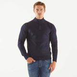 Daniele Fiesoli maglione zip blu