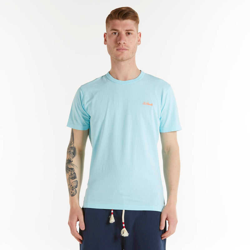 Mc2 Saint Barth t-shirt tessuto azzurro