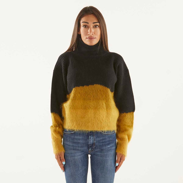 Dondup maglione lana ocra e nero