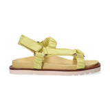 Elvio Zanon sandalo in pelle giallo lime