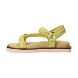 Elvio Zanon sandalo in pelle giallo lime