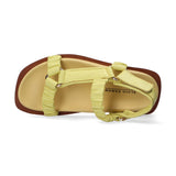 Elvio Zanon sandalo in pelle giallo lime