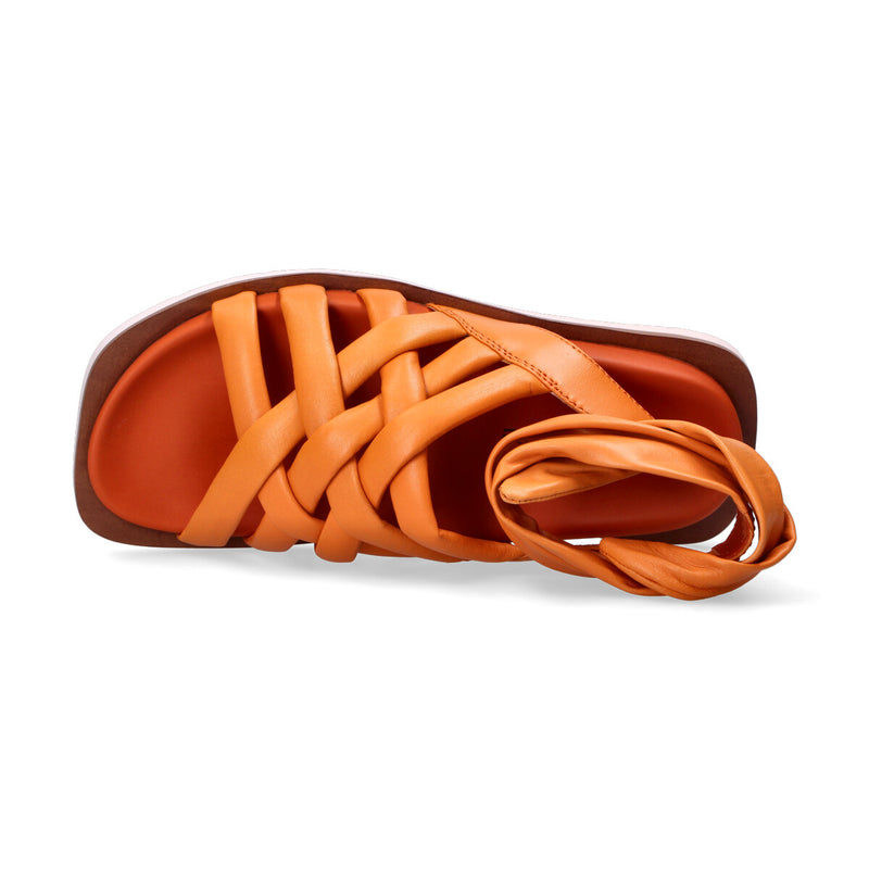 Elvio Zanon sandali in pelle arancione