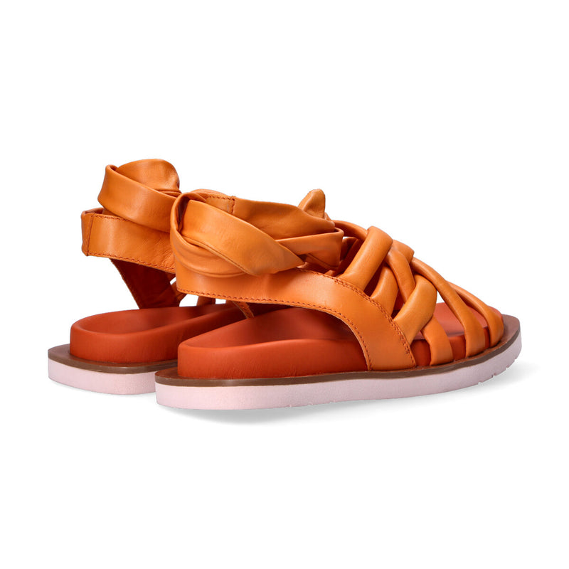 Elvio Zanon sandali in pelle arancione