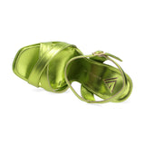 Giampaolo Viozzi sandalo laminato verde acido