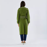 Front Street trench tessuto verde
