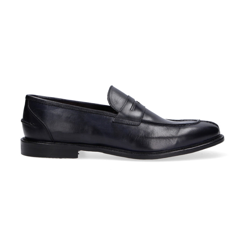 Roberto Botticelli mocassino in pelle blu