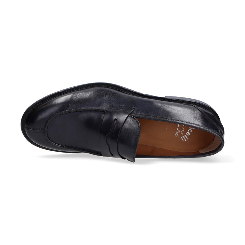 Roberto Botticelli mocassino in pelle blu