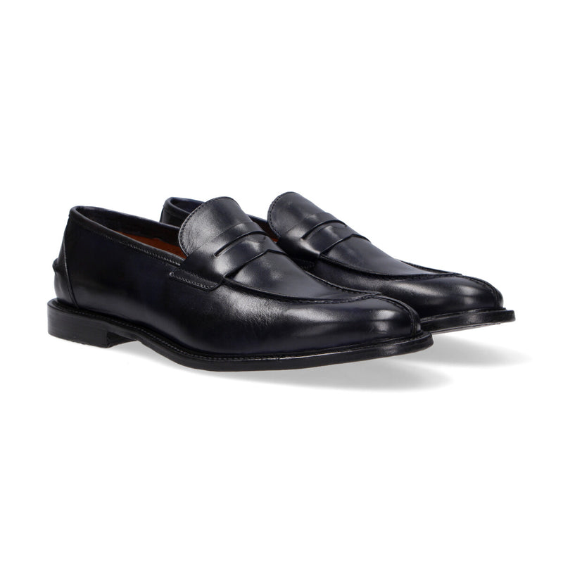 Roberto Botticelli mocassino in pelle blu