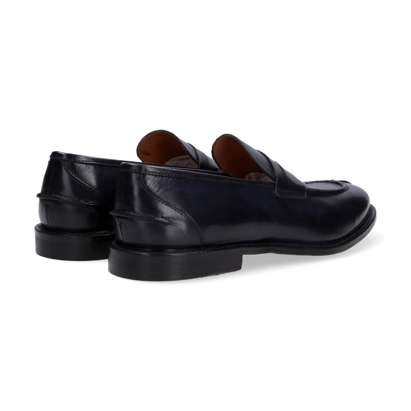 Roberto Botticelli mocassino in pelle blu