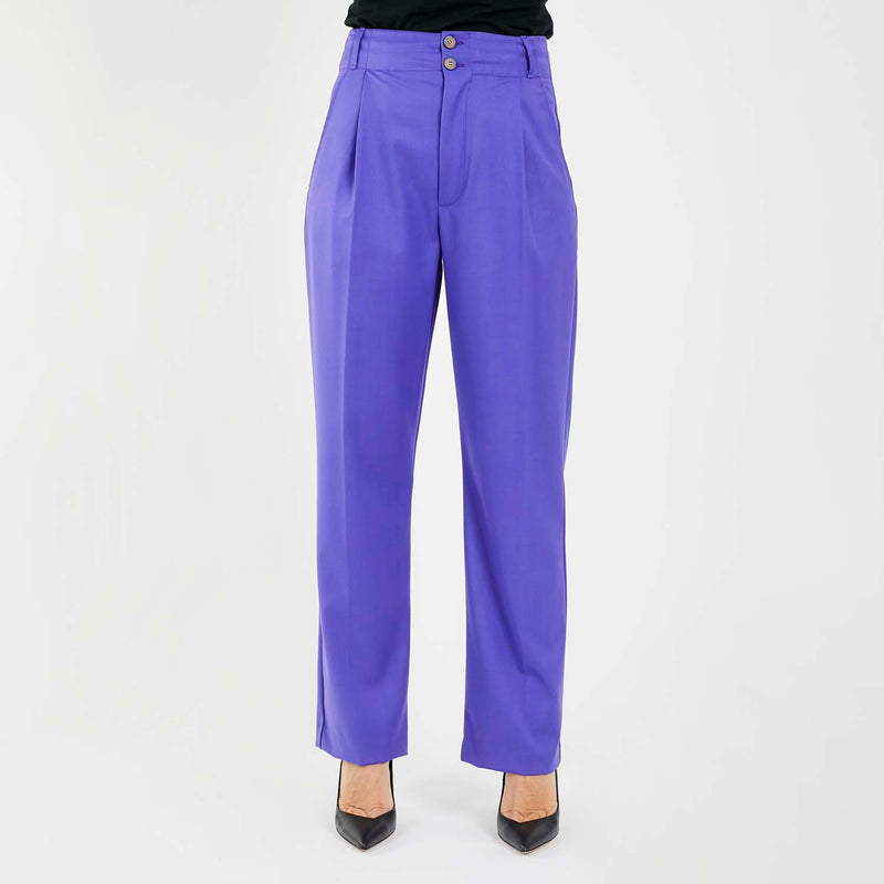 Solotre purple palazzo trousers