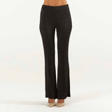 SOLOTRE pantalone con spacco nero