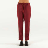 SOLOTRE pantalone elegante bordeaux