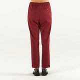 SOLOTRE pantalone elegante bordeaux