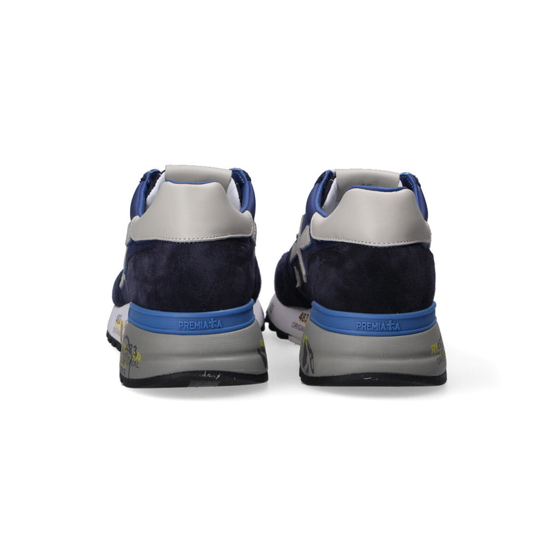 Premiata sneakers Mick camoscio nylon blu