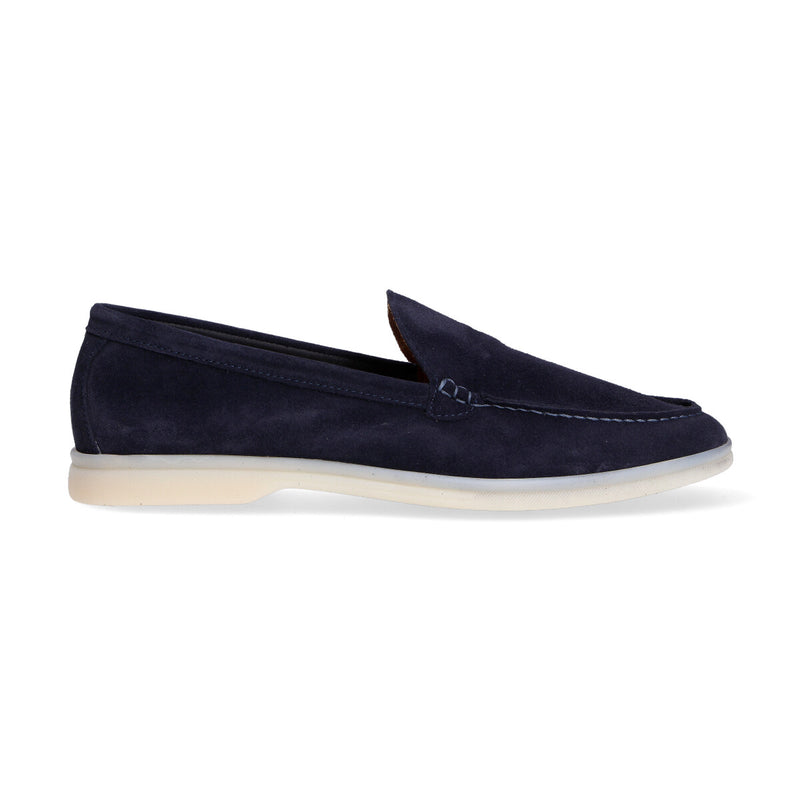 Bekk mocassino camoscio blu