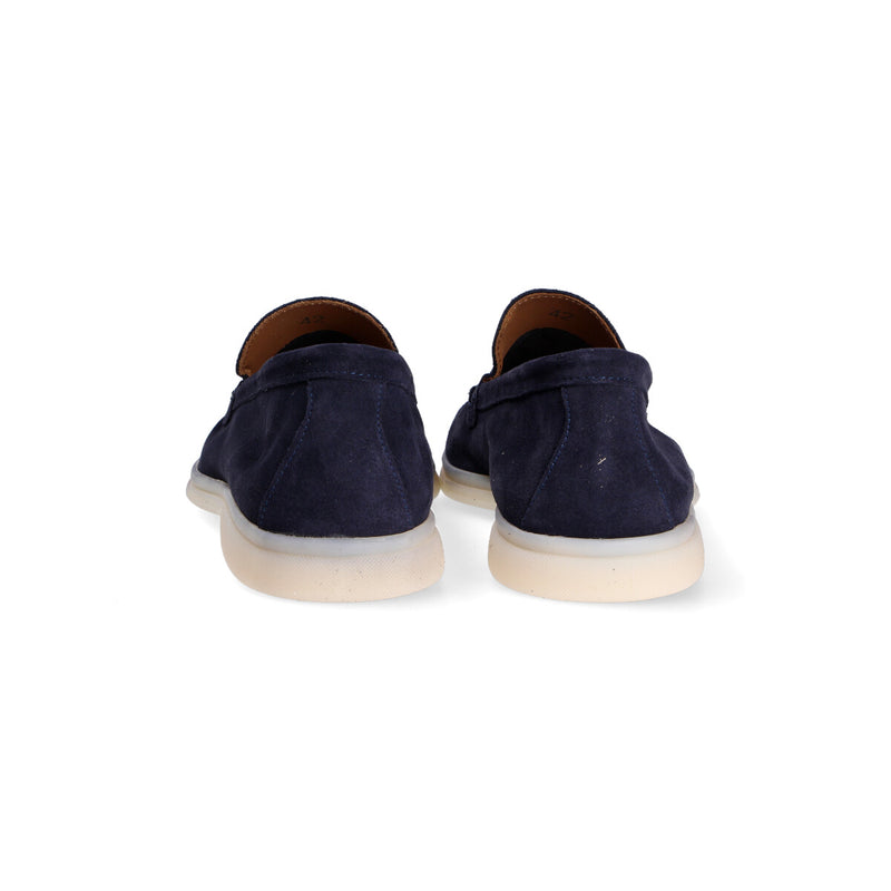 Bekk mocassino camoscio blu