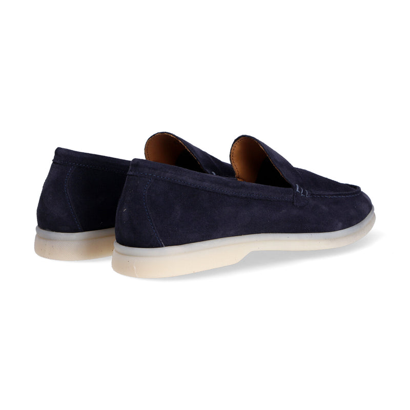 Bekk mocassino camoscio blu