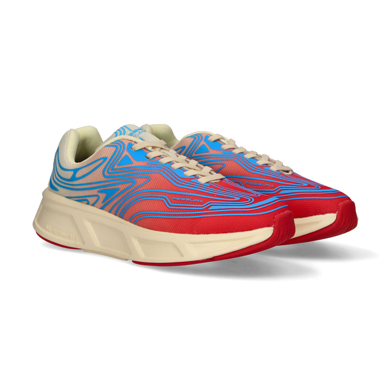 Fessura sneaker RUNFLEX#01 beige rosso blu