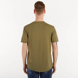 Sun68 t-shirt basic girocollo verde militare