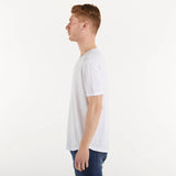 Sun68 t-shirt serafino tessuto bianco