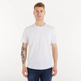 Sun68 t-shirt girocollo tessuto bianco
