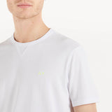 Sun68 t-shirt girocollo tessuto bianco