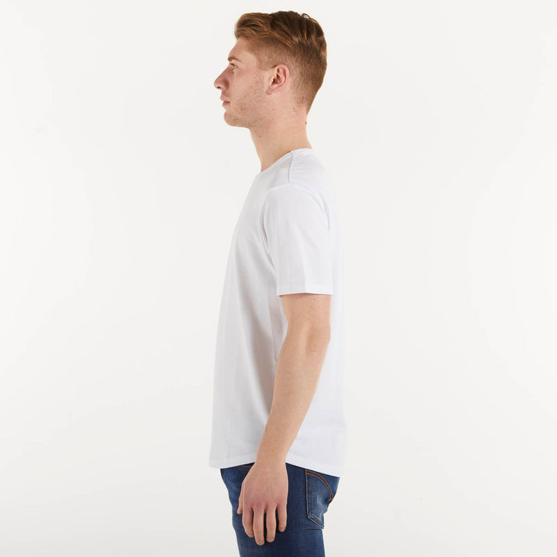 Sun68 t-shirt girocollo tessuto bianco