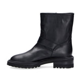 Via Roma 15 boot biker pelle nera