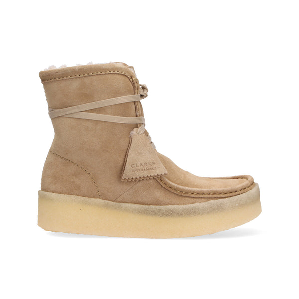 Clarks Originals WallabeeCup Hi suede beige