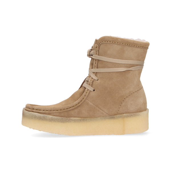 Clarks Originals WallabeeCup Hi suede beige